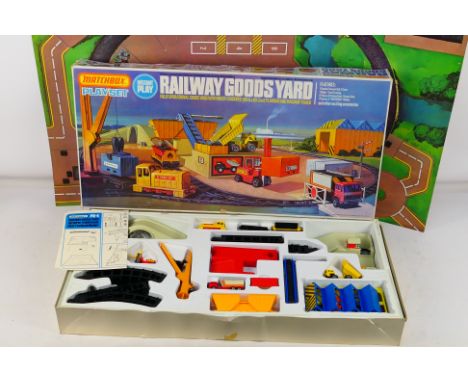 Matchbox - A boxed Matchbox PS-4 Railway Goods Yard Playset. The set appears to be in Excellent - Near Mint condition and com