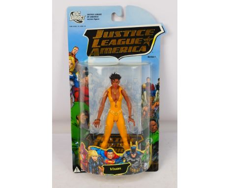 DC Direct - An unopened DC Direct Justice League Of America Vixen Action Figure. The figure appears Mint in Very Good packagi