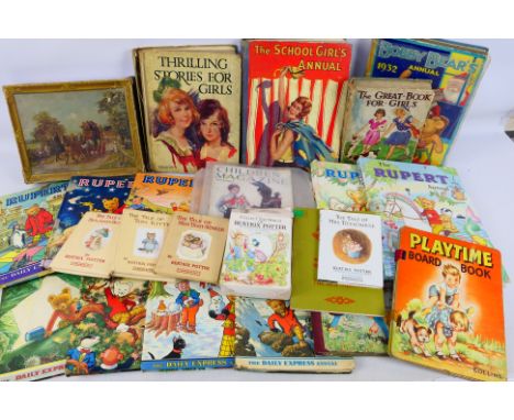 Waddingington's - A vintage 470  pieces Jigsaw puzzle and and and assortment on children's books to include a 1932 Boby Bears