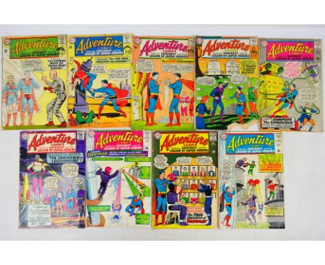 DC Comics - A group of nine Silver Age 'Adventure Comics' from DC including several key issues. Lot consists of #325, #328, #