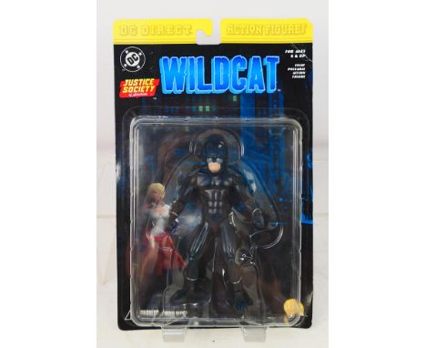DC Direct - An unopened DC Direct Justice Society Of America Wildcat Action Figure. The figure appears Mint in Very Good pack