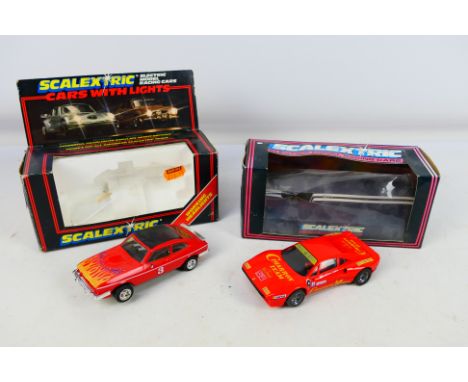 Scalextric - Two boxed vintage Scalextric slot cars, consisting of C.300 Capri with lights, together with C.391 Ferrari GTO '