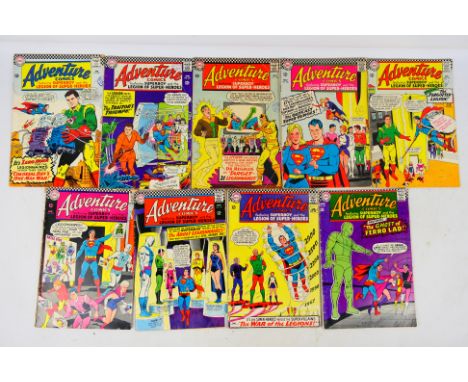DC Comics - A group of nine Silver Age 'Adventure Comics' from DC including several key issues. Lot consists of #341 (Key Iss