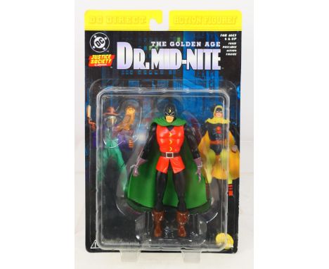 DC Direct - An unopened DC Direct Justice Society Of America Dr Mid-Nite Action Figure. The figure appears Mint in Very Good 