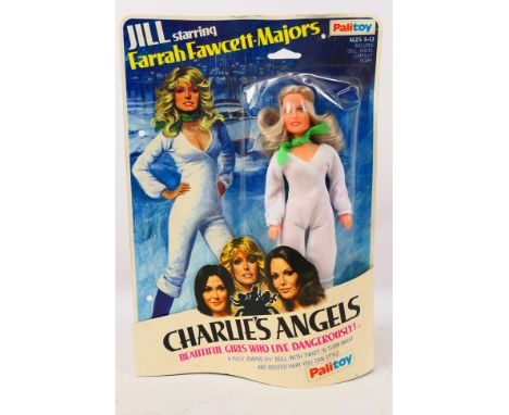 Palitoy - A carded Palitoy 8½" Charlie's Angels 'Jill' (Farrah Fawcett-Majors) doll / action figure. The figure appears to be