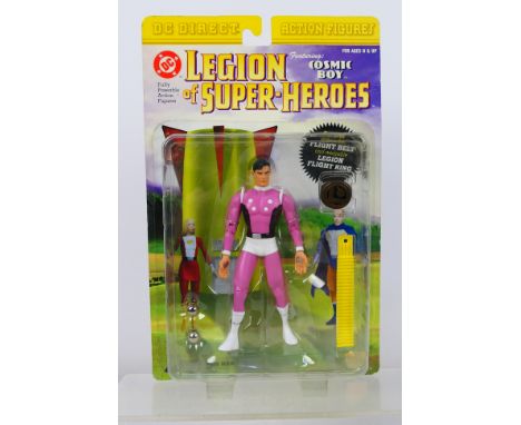 DC Direct - An unopened 2001 dated Legion Of Super-Heroes Cosmic Boy Action Figure. The figure appears Mint in Good packaging