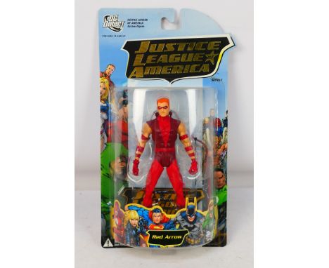 DC Direct - An unopened DC Direct Justice League Of America Red Arrow Action Figure. The figure appears Mint in Very Good pac