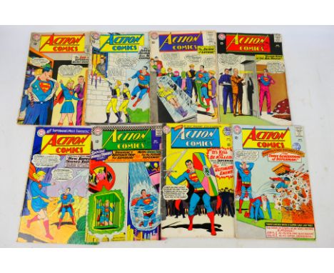 DC Comics - A group of eight Silver Age 'Action Comics' from DC. Lot consists of #313,# 315 (Key Issue - 1st appearance Zigi 