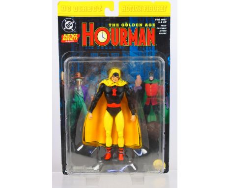 DC Direct - An unopened 2001 dated DC Direct Justice Society Of America Hourman Action Figure. The figure appears Mint in Goo