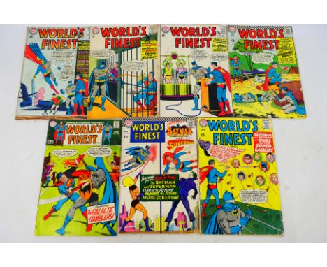 DC Comics - A group of seven Silver Age 'World's Finest Comics' comics from DC. Lot consists of #142 (June 1964 Key Issue - 1