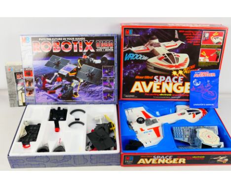 MB Games - Two boxed vintage toys from MB Games. Lot includes a Star Bird Space Avenger - appears Excellent condition with so