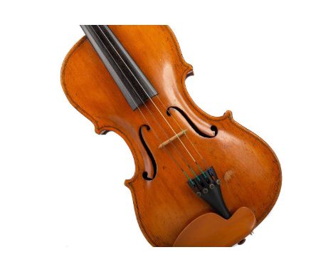 SCOTTISH FULL-SIZE VIOLIN BY JAMES WORKMAN OF KILMARNOCK,dated 1878 to manuscript label, with modern hard case
