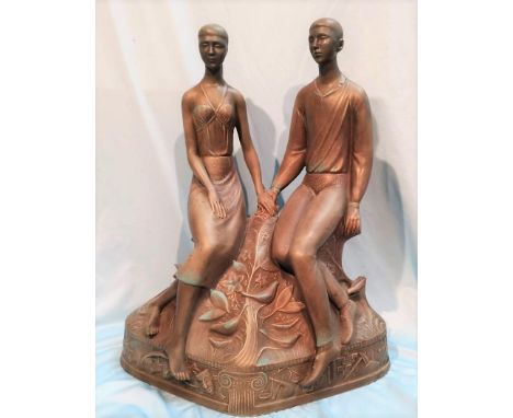 A ceramic sculpture "The Marriage of Art &amp; Industry" HN 2261 by Joseph William Leger OBE (Art Director for Royal Doulton 