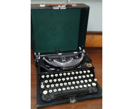 An early 20th Century portable Imperial typewriter 