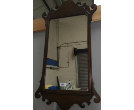A pair of oak framed Chippendale style mirrors and another gilt mirror 