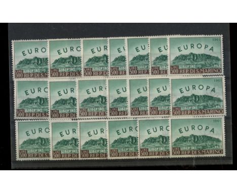 1961 Europa U/M x 20. SG 640 Cat £1000 (20)