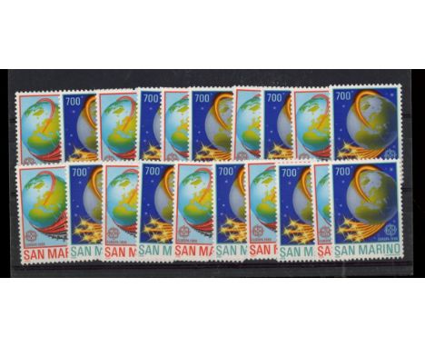 1988 Europa set U/M x 10 sets. SG 1316-17 Cat £187 (20)