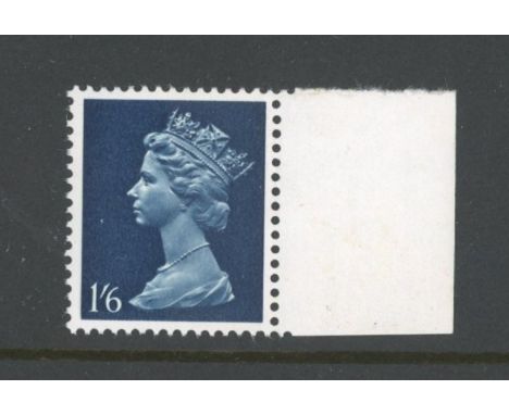 1/6d PVA Broad Band Right with Greenish Blue omitted. U/M, fine. Cat £150