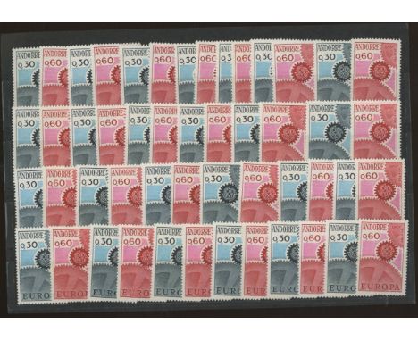 1967 Europa set U/M x 25 sets. Cat £375 (50)