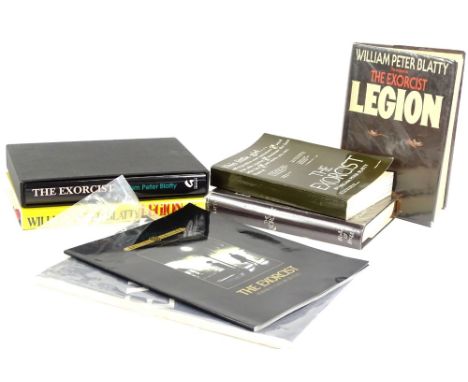 Various items relating to the film The Exorcist, to include first edition of the Legion, written by Blatty (William Peter), a