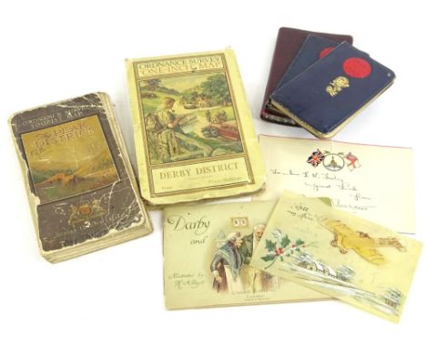 An interesting journal, belonging to an F.H Emberson of 35 Empress Road, Derby, dating and explaining walking expeditions or 