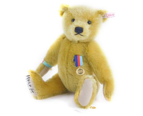 A Steiff Help For Heroes limited edition bear, with certificate, original box etc.