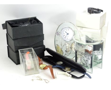 A quantity of watches and effects, to include Casio ladies watch, various new Casio watches, Panasonic watch, bottle stoppers
