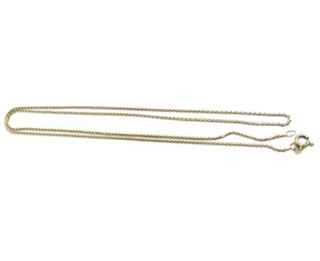 An 18ct gold plait chain, 7.8g.