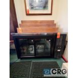 PERLICK 2 sliding glass door back bar refrigerator 2 section, model SDBS60-R, S/N 728264, 5ft (w)