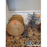 Lot of (12) 30 in. top three piece pub tables