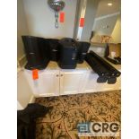 Lot of (2) 200 Watt Bose L1 Compact power speakers with stands and travel bags