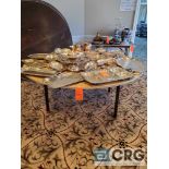Lot of (9) 72in round folding tables
