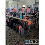 Lot of (2) 6 foot x 30 in. wood folding tables