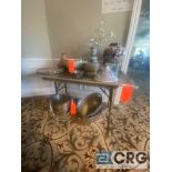 Lot of assorted items including China, ceramics, (8) wine or Champaign buckets, (1) mortar and
