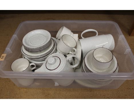 A selection of Poole pottery tea wares