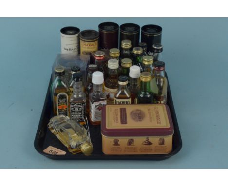 Mixed whisky miniatures including Glenmorangie, Glenfiddich etc