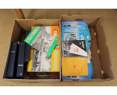 A large quantity of vintage Cycle Touring magazines 1950's-1970's (two boxes)