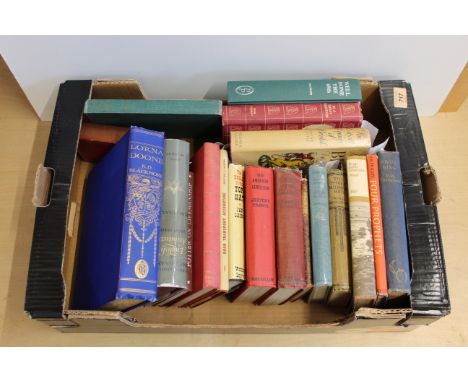 A box of mixed vintage books, some first editions