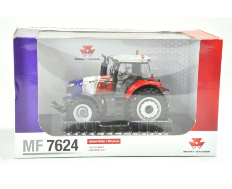Universal Hobbies 1/32 Farm issue comprising Massey Ferguson MF7624 French Flag Tractor. Excellent, secured in box, not displ