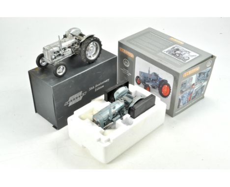Universal Hobbies 1/16 Tractor duo comprising Fordson special editions. Would benefit from a clean, plus some minor restorati