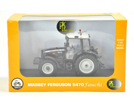 Universal Hobbies 1/32 Farm issue comprising Massey Ferguson 5470 Fauchi Black Limited Edition Tractor. Exhaust needs repair 