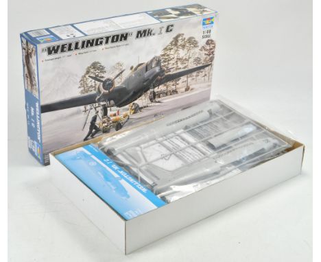 Trumpeter 1/48 model aircraft kit comprising Wellington MKIC. Appears complete and unstarted.