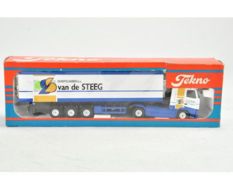 Tekno Model Truck issue comprising Van de Steeg. Appears good in worn box.