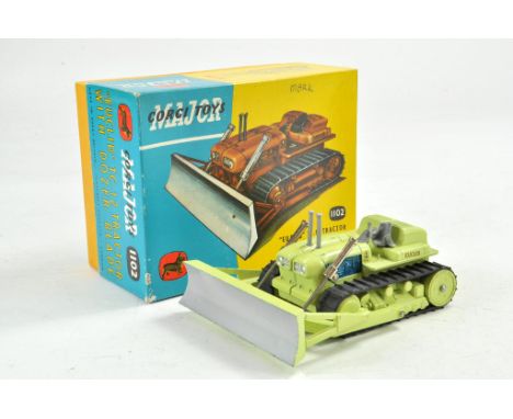Corgi No. 1102 Euclid Crawler Tractor in mint green. Appears excellent with little sign of wear in very good box, albeit some