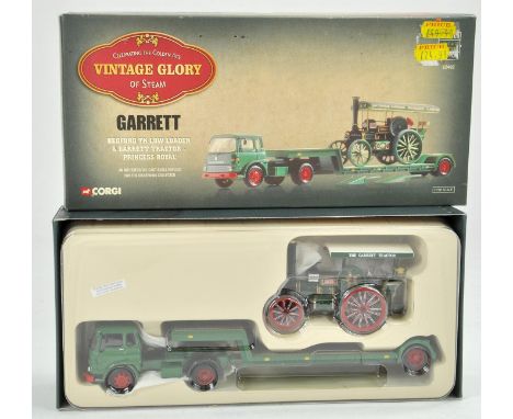 Corgi 1/50 Vintage Glory issue comprising No. 22402 Bedford Low Loader with Princess Royal Steam Tractor Load. Appears excell