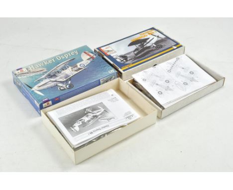 Hawker Nimrod 1/72 Resin model aircraft kit plus Amodel Hawker Osprey. Both appear complete.