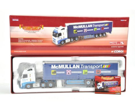 Corgi Diecast Model Truck issue comprising No. CC14020 Volvo Curtainside in the livery of McMullan. Appears to be complete, g