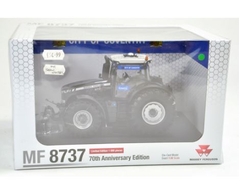 Universal Hobbies 1/32 Farm issue comprising Massey Ferguson 8737 Black Edition - City of Coventry Tractor. Limited to 1000 M