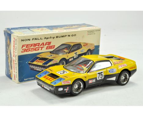 Taiyo Japanese battery operated tinplate issue comprising Ferrari 365GT BB. Appears excellent with original box.