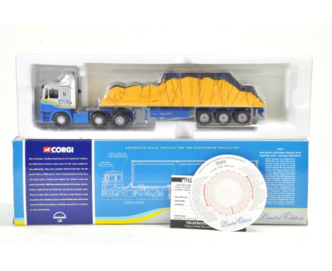 Corgi Diecast Model Truck issue comprising No. 76801 MAN Artic Flatbed in the livery of Stiller. Excellent and complete in bo